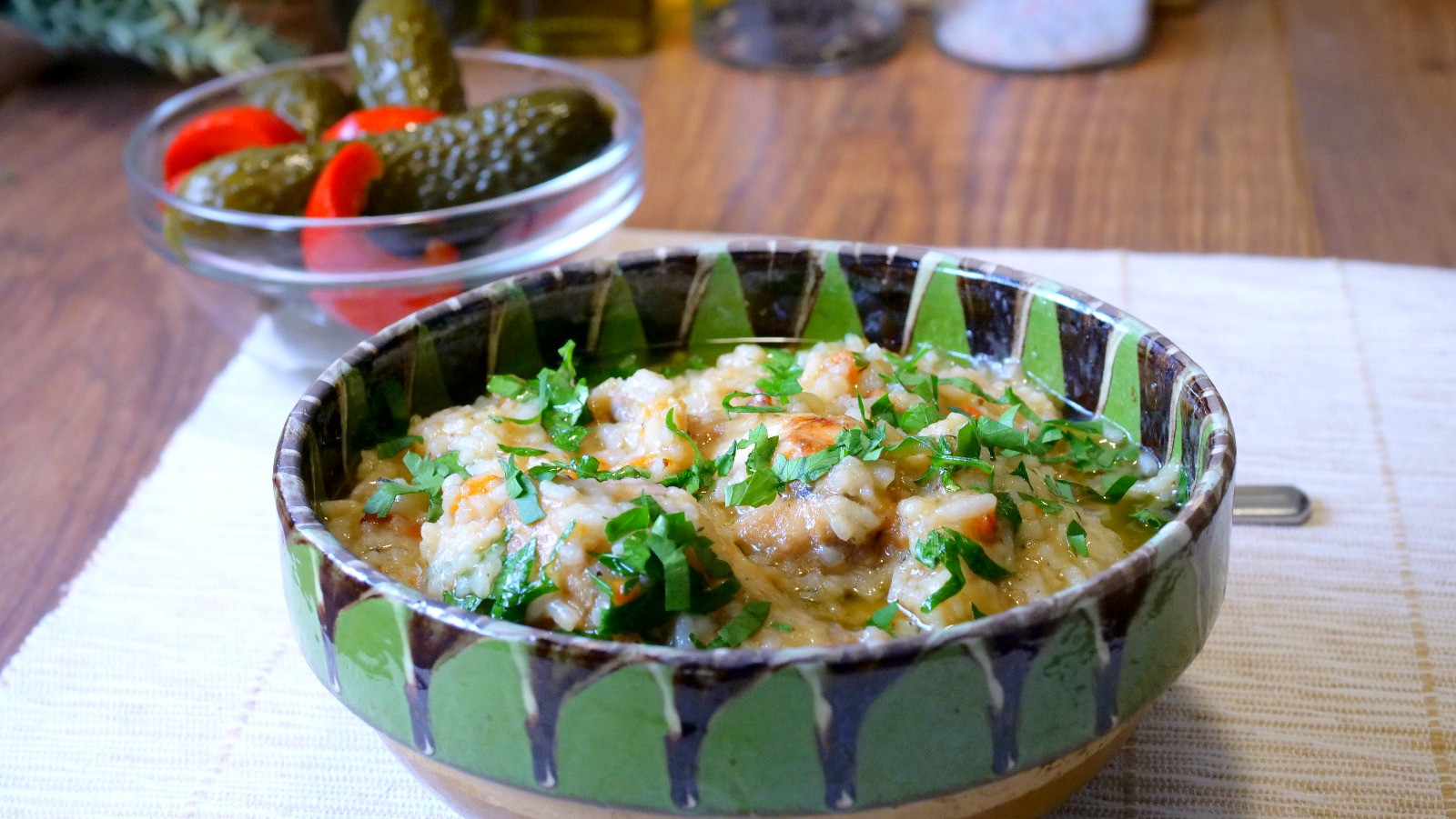 Pilaf de orez cu pui ·