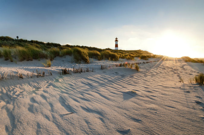 Meerblick in Kampen Wattwandern auf Sylt nördlich des Westerlandes