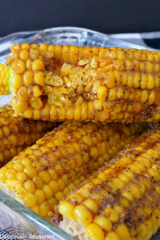 Corn on the Cob with Spicy Cajun Seasoned Butter Deliciously Seasoned