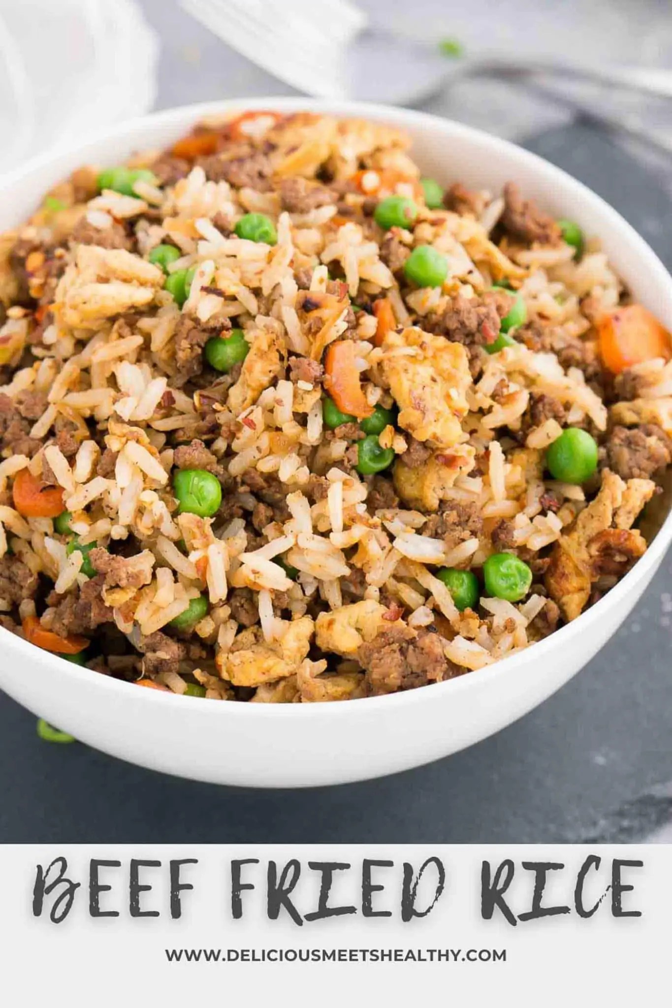 Beef Fried Rice (Easy Weeknight Dinner) Delicious Meets Healthy