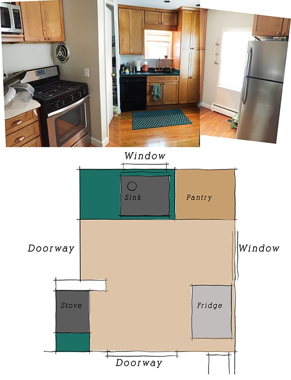 SMALL Rental Kitchen Vision Board Delineate Your Dwelling