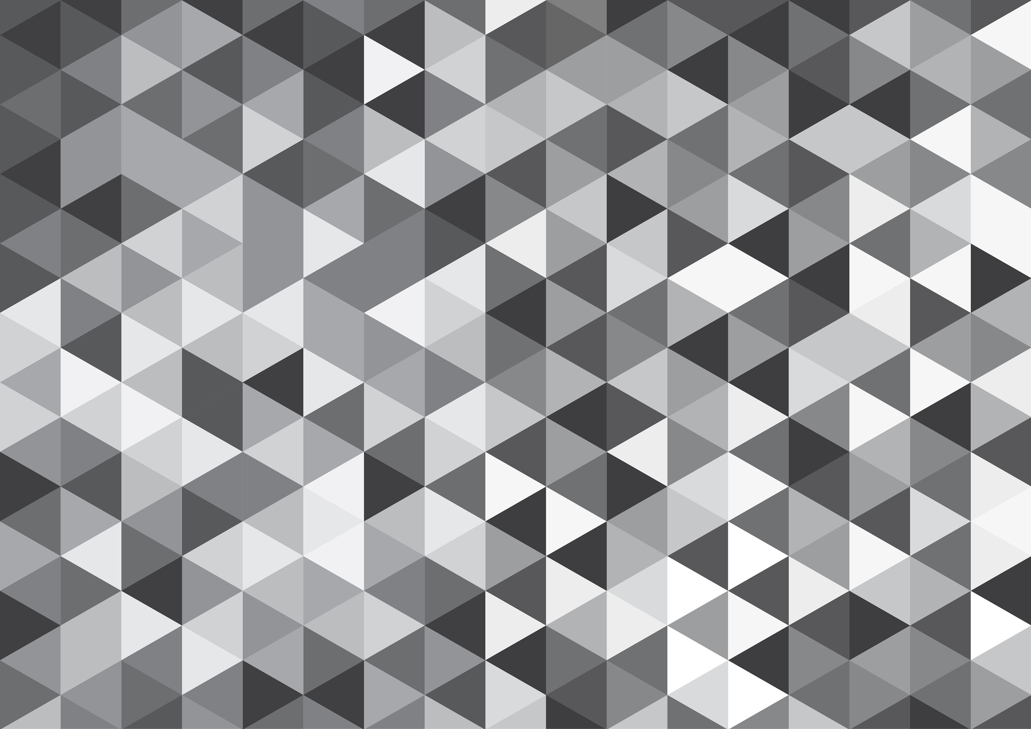 Vector geometric background, mosaic of triangles and cubes