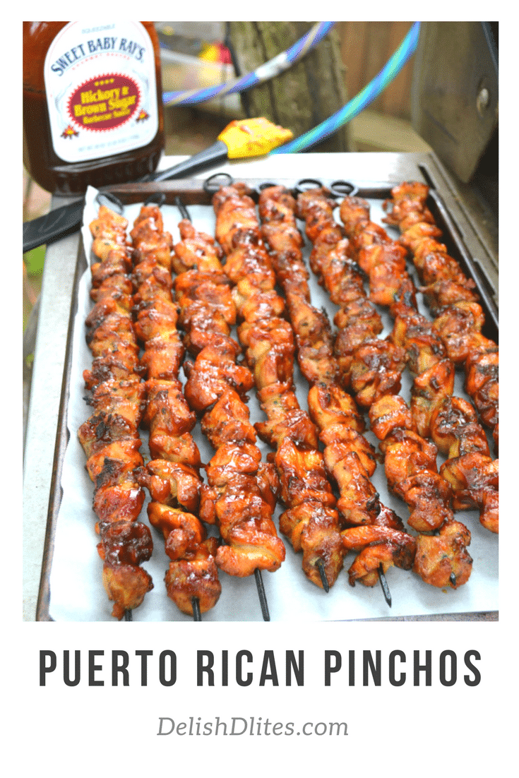 Puerto Rican Pinchos De Pollo (Chicken Kabobs) Delish D