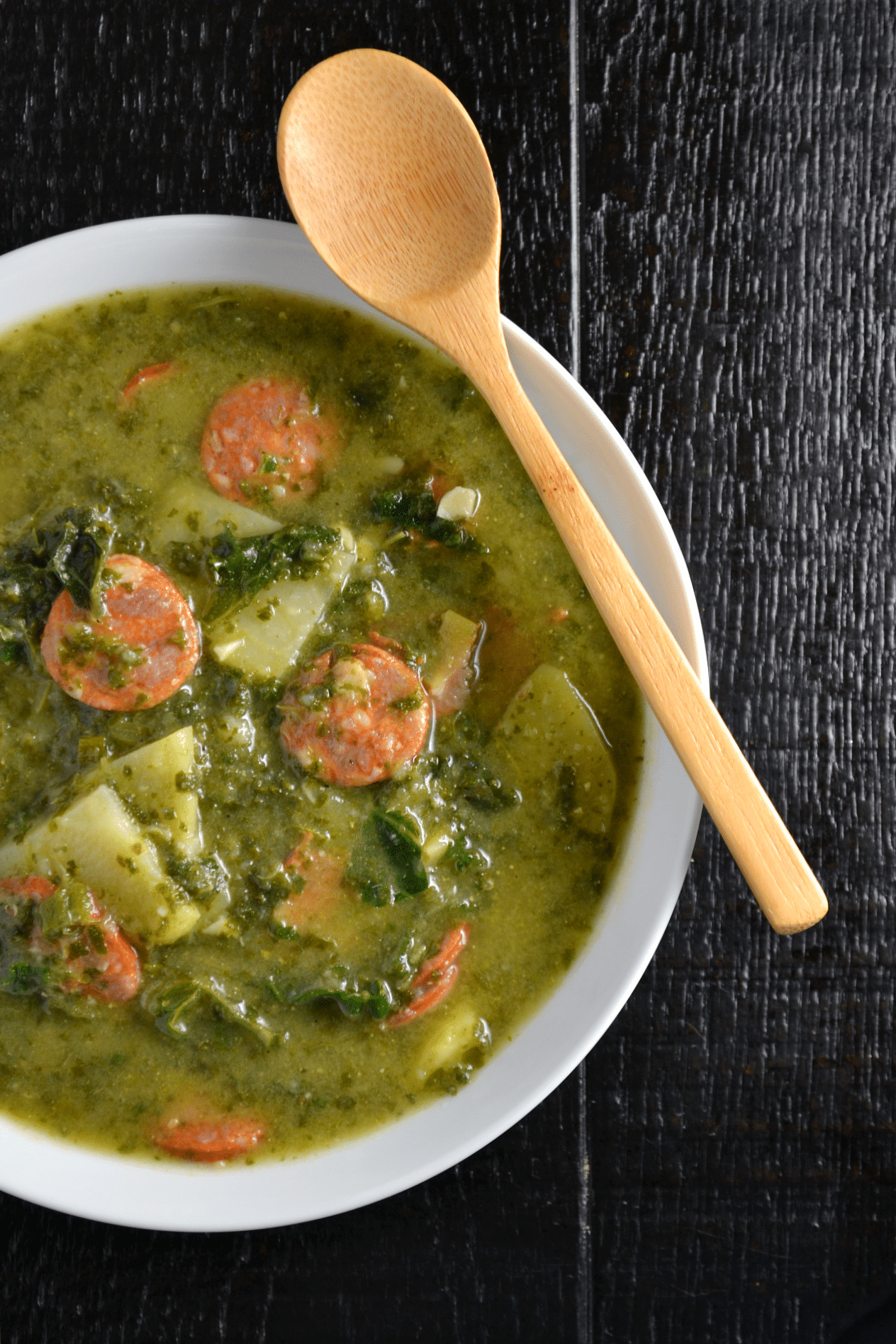 Caldo Verde (Portuguese Kale & Potato Soup) Delish D'Lites