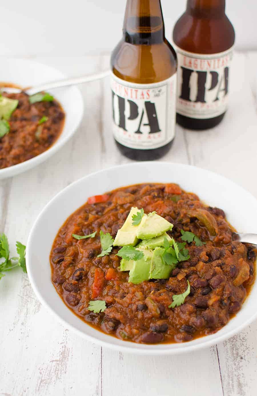 Black Bean and Beer Chili Delish Knowledge
