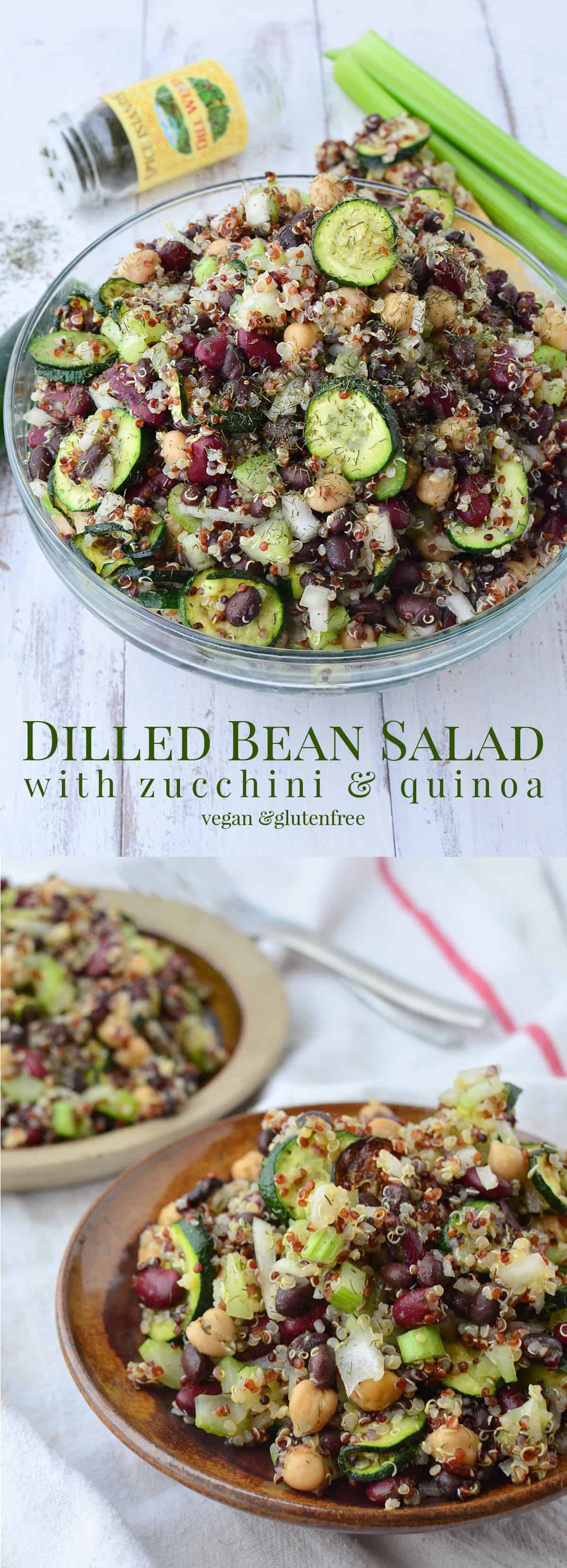 Dilled Bean Salad with Zucchini and Quinoa Delish Knowledge