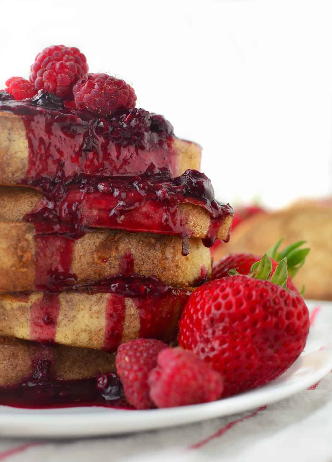 French Toast with Triple Berry Syrup Delish Knowledge