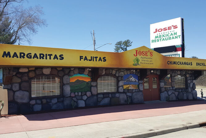 Jose's Authentic Mexican Restaurant menu in Baraboo, Wisconsin,.