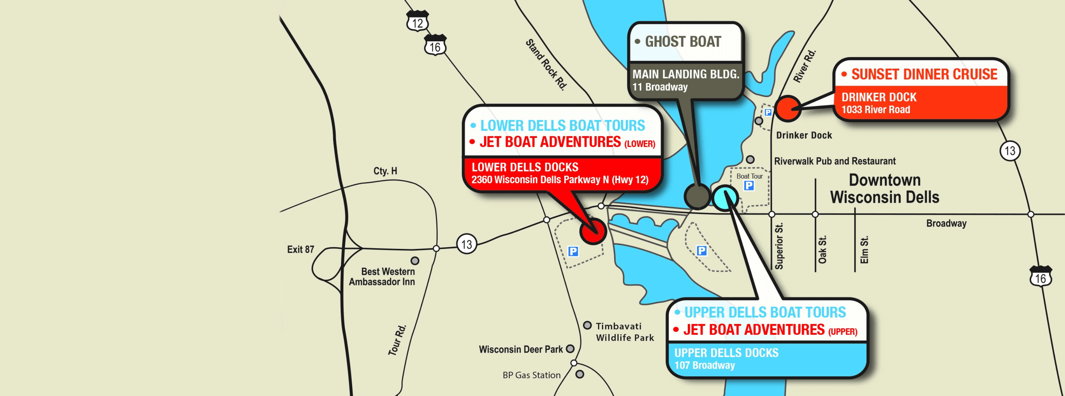 Homepage Dells Boat Tours