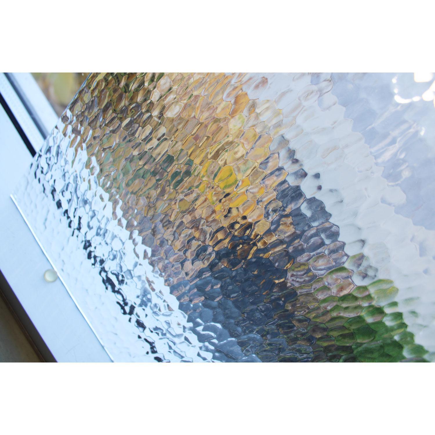 Clear Hammered Stained Glass Sheets Textured Delphi