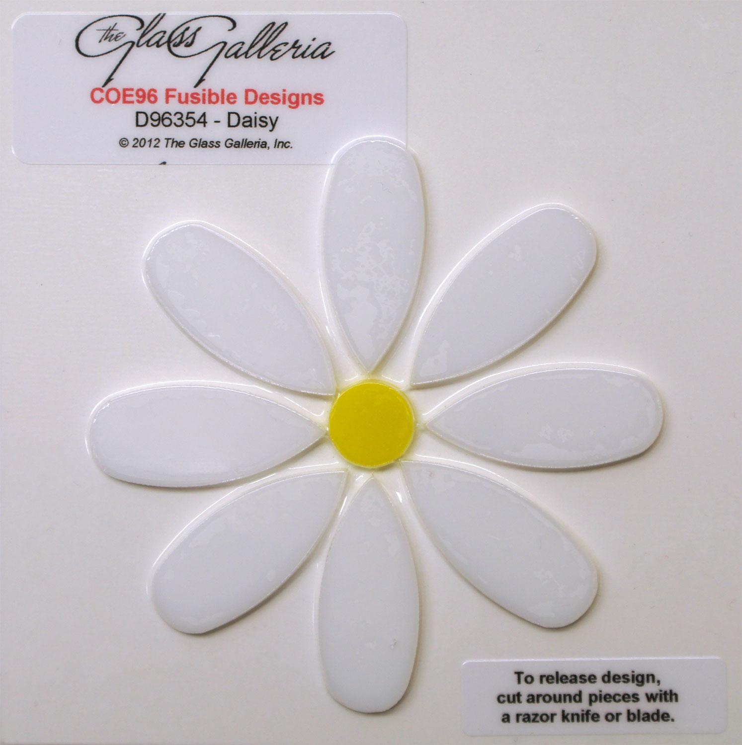 Daisy Fusible PreCut 96 COE Shapes Delphi Glass
