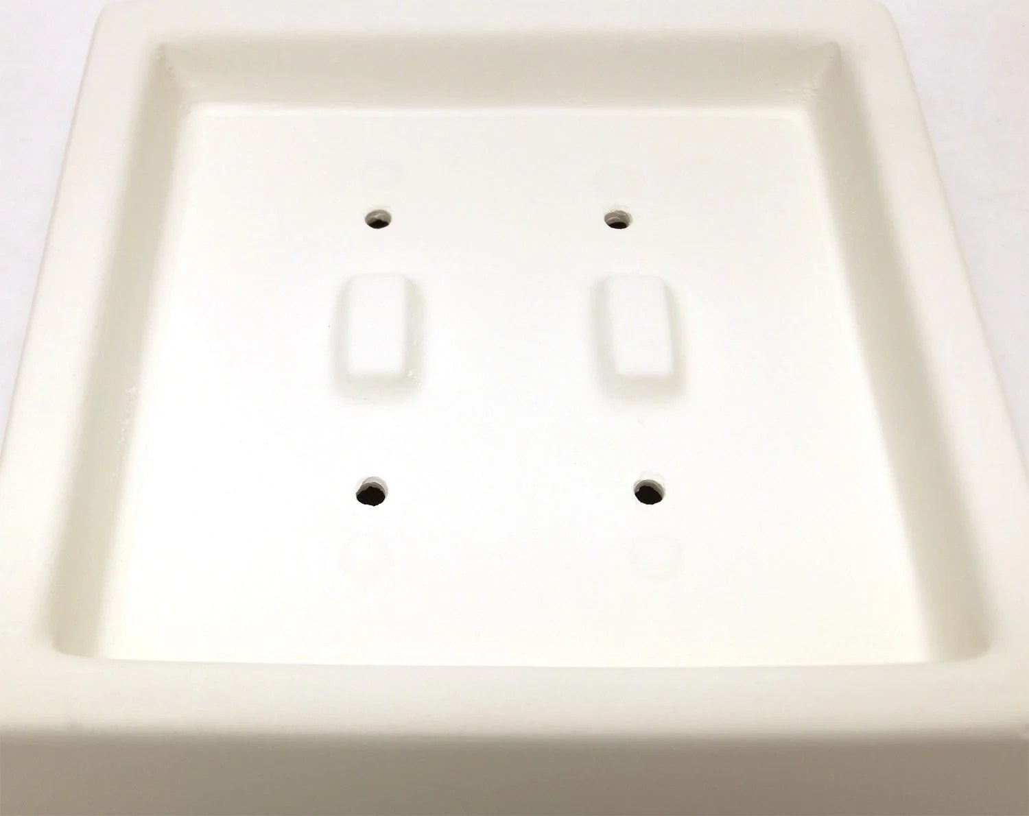 Double Toggle Switch Plate Mold Decor Delphi Glass