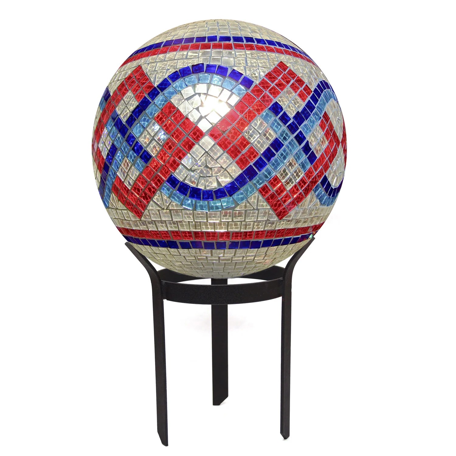 Large Gazing Ball Stand Delphi Glass