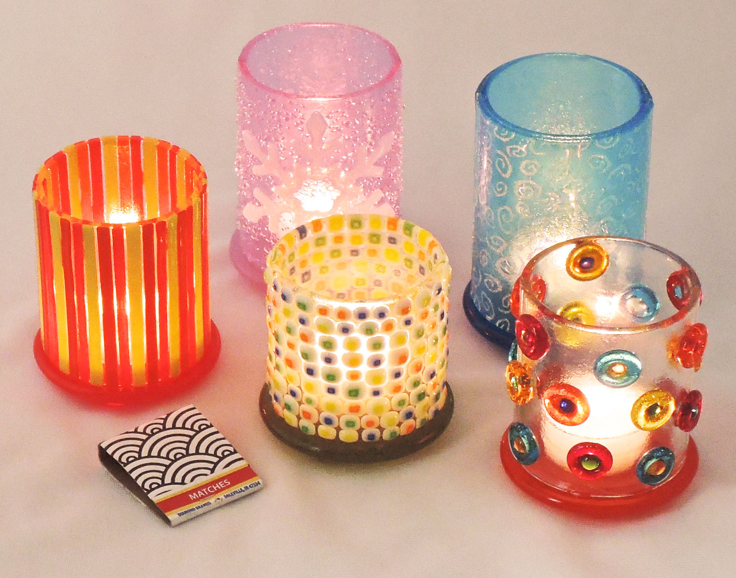 Round Votive Mold Set Decor Colour De Verre Decor