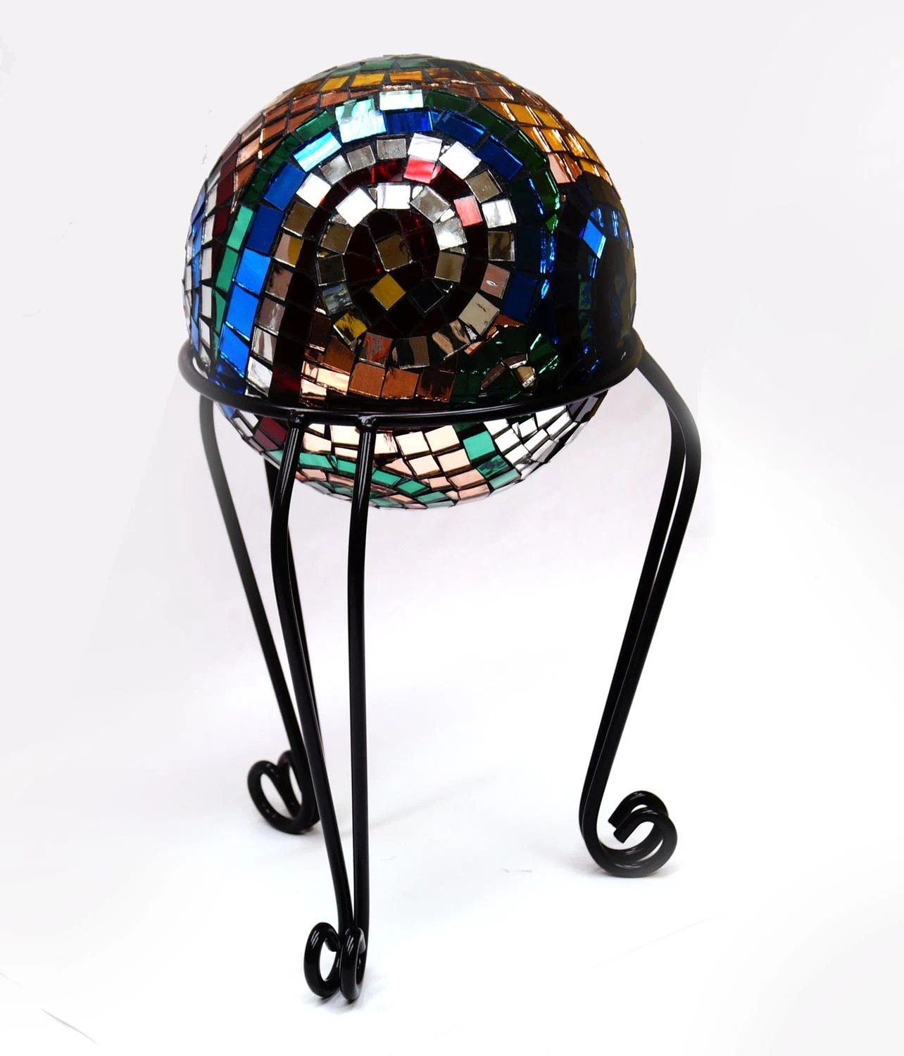 Garden Stand Globe Holder Displays Delphi Glass