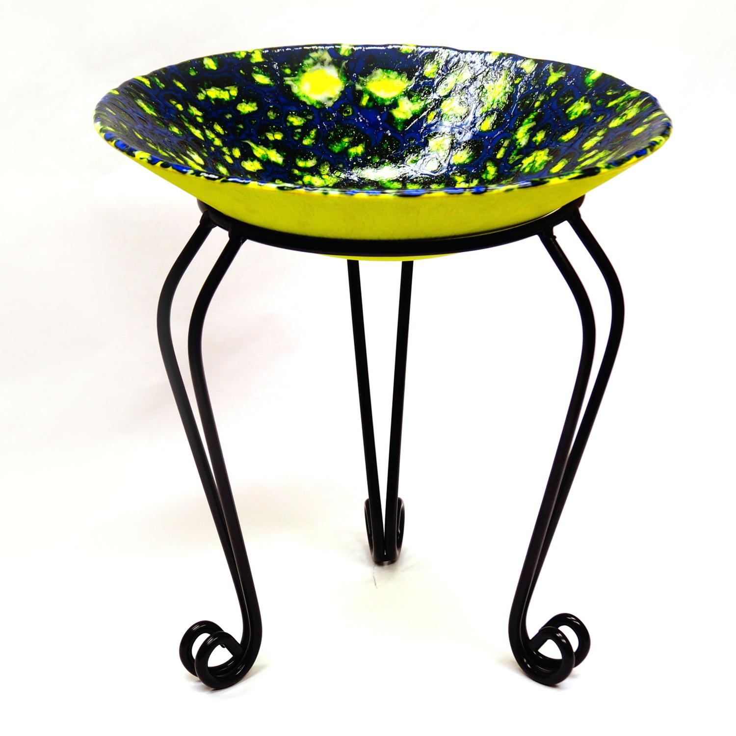 Garden Stand Globe Holder Displays Delphi Glass