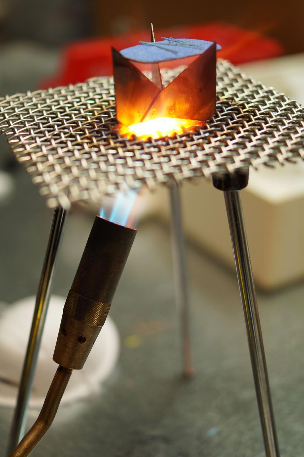 Enameling Tripod With Steel Screens Firing Tools Delphi Glass