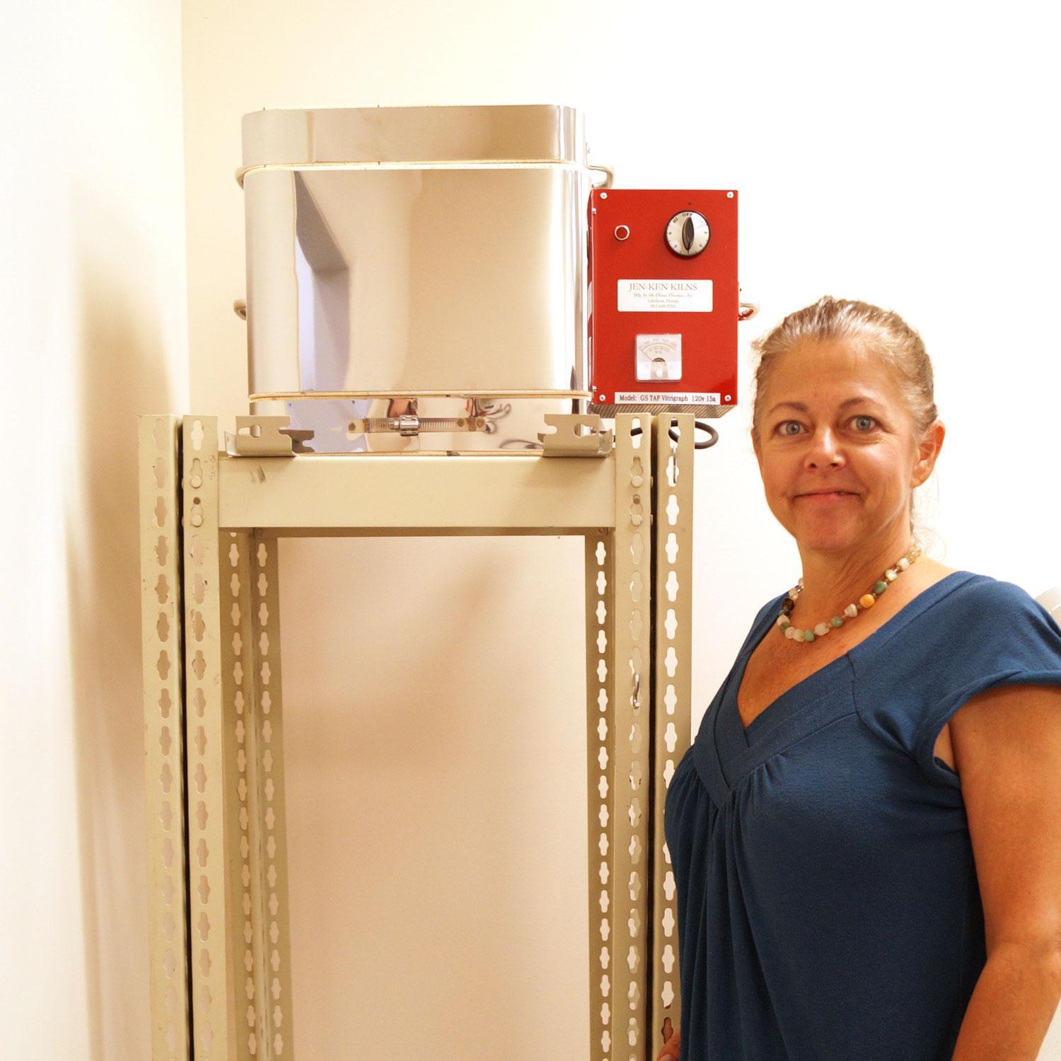 Vitrigraph Cube Kiln With Pyrometer Small Delphi Glass