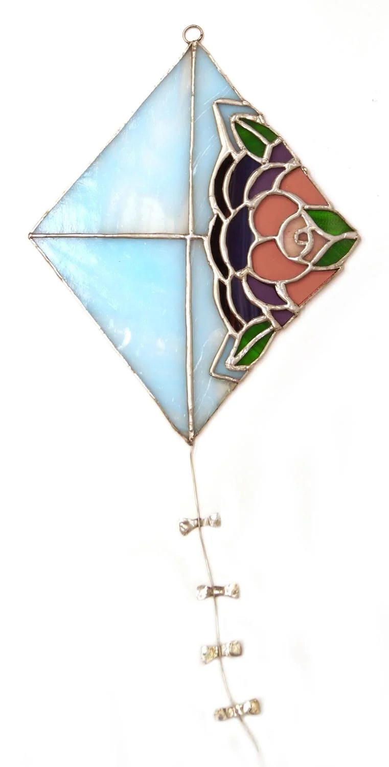 Free Stained Glass Kite Project Guide Window Panels Delphi