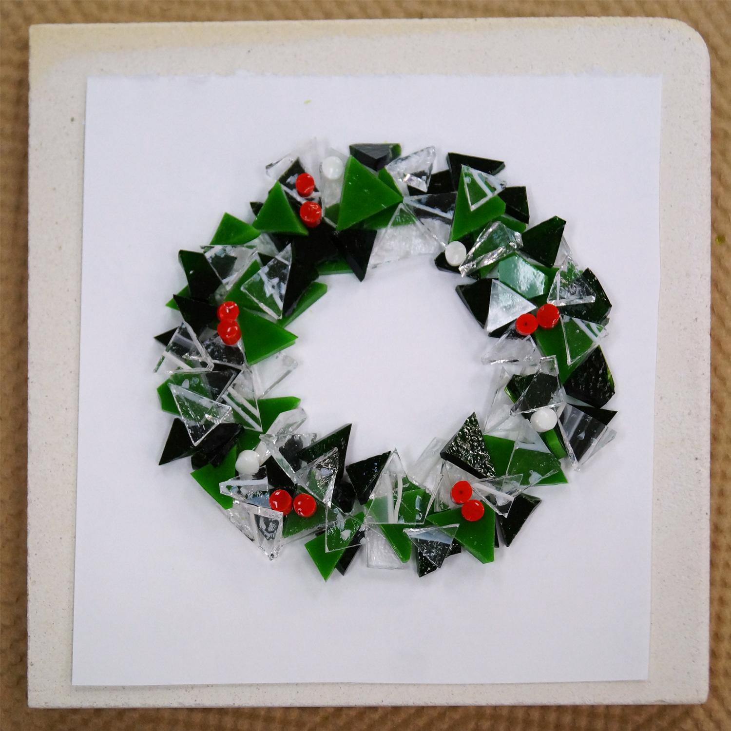 Free Fused Wreath Project Guide Fusing Delphi Glass
