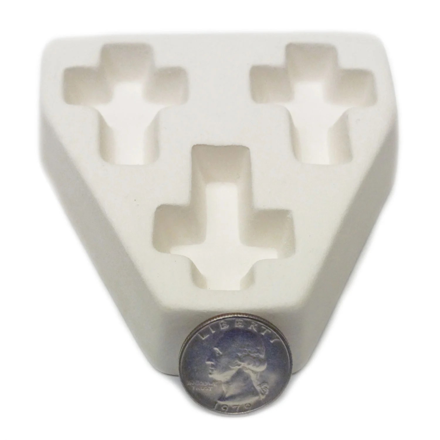 Trio Cross Casting Mold Jewelry Delphi Glass Jewelry