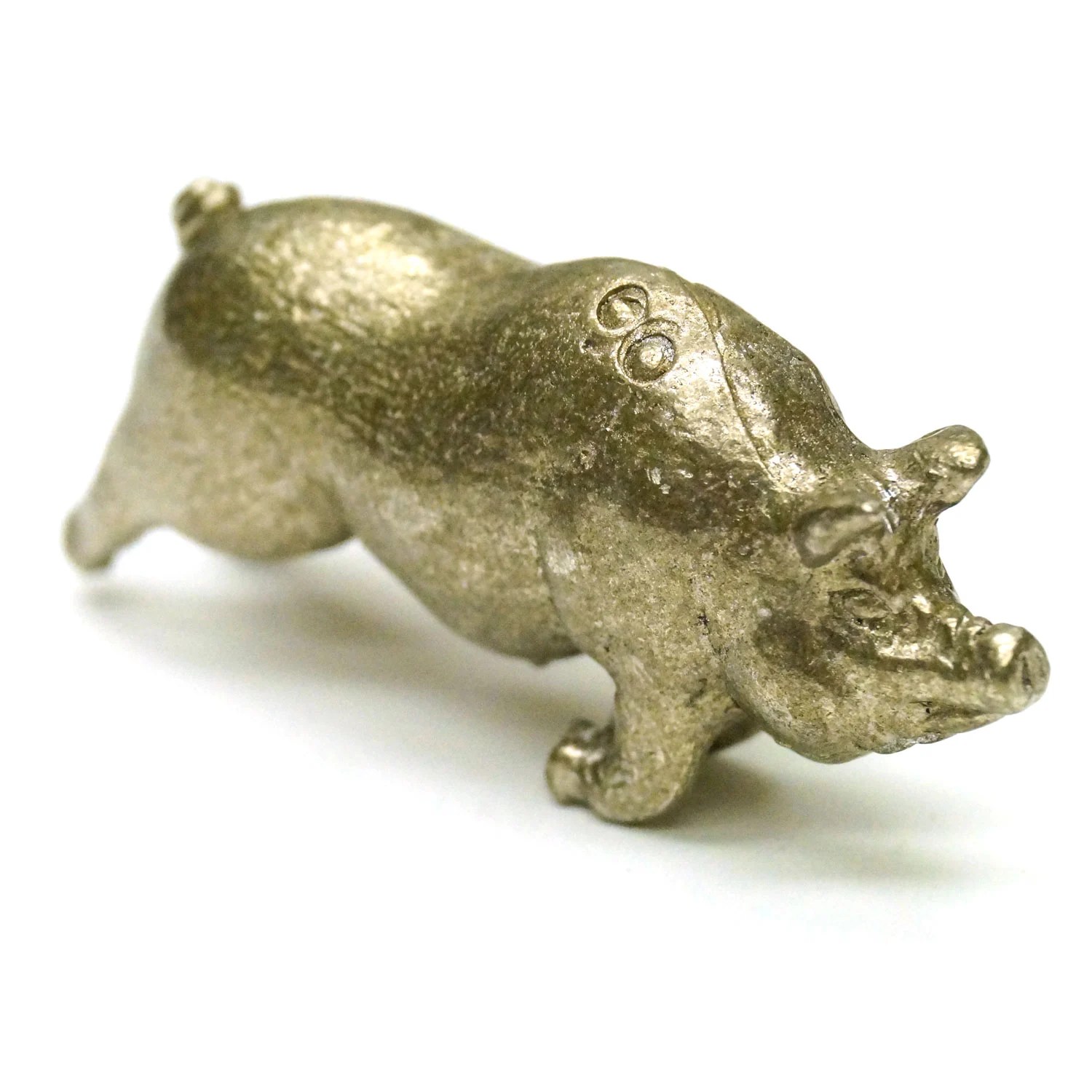 Flying Pig Lead Free Figurine Metal Delphi Glass