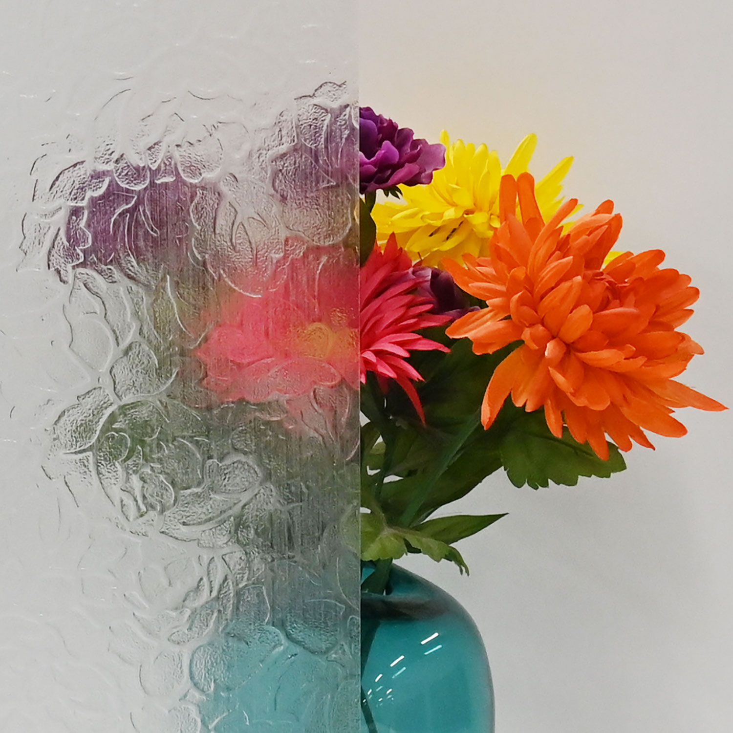 Clear Florielle Stained Glass Sheets Textured Delphi