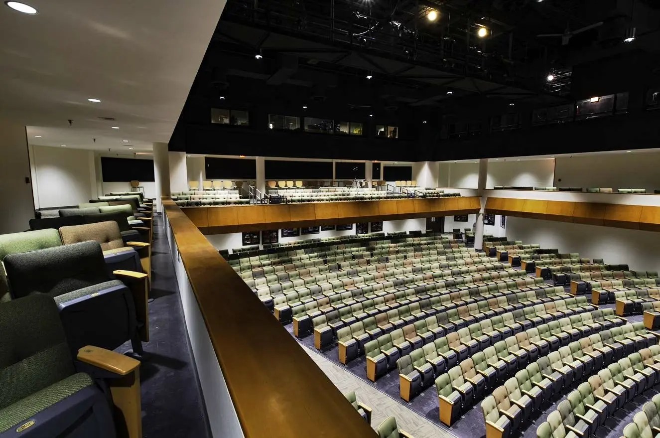 Collegiate School Oates Theater Richmond Delta Graphic