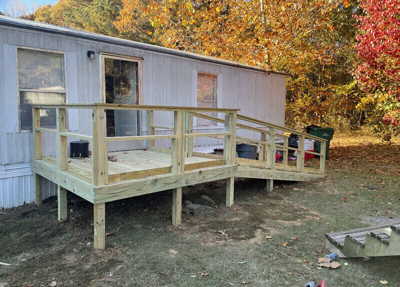 Watson Chapel Fire Department and Lowes build ramp for paralyzed woman