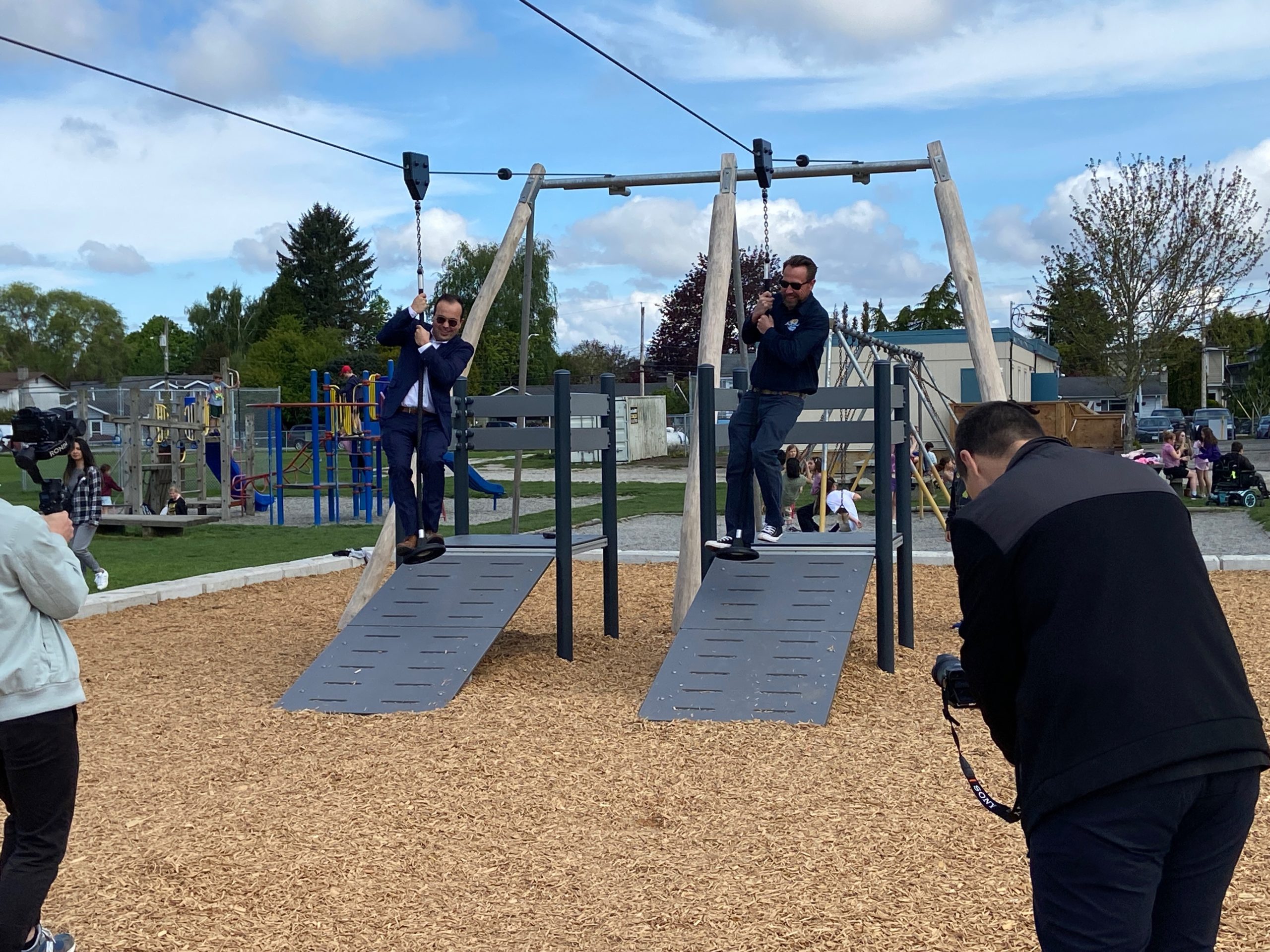 Ladner zipline Delta School District
