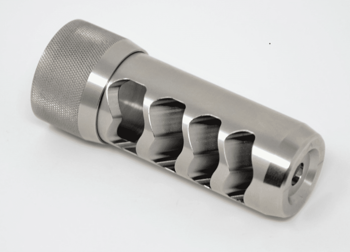 Sidewinder Muzzle Brake 30Cal Stainless 5/8x24 Delta Tactical