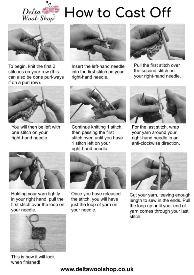 How to Cast Off KNITTING KNOW HOW Delta Wool Shop