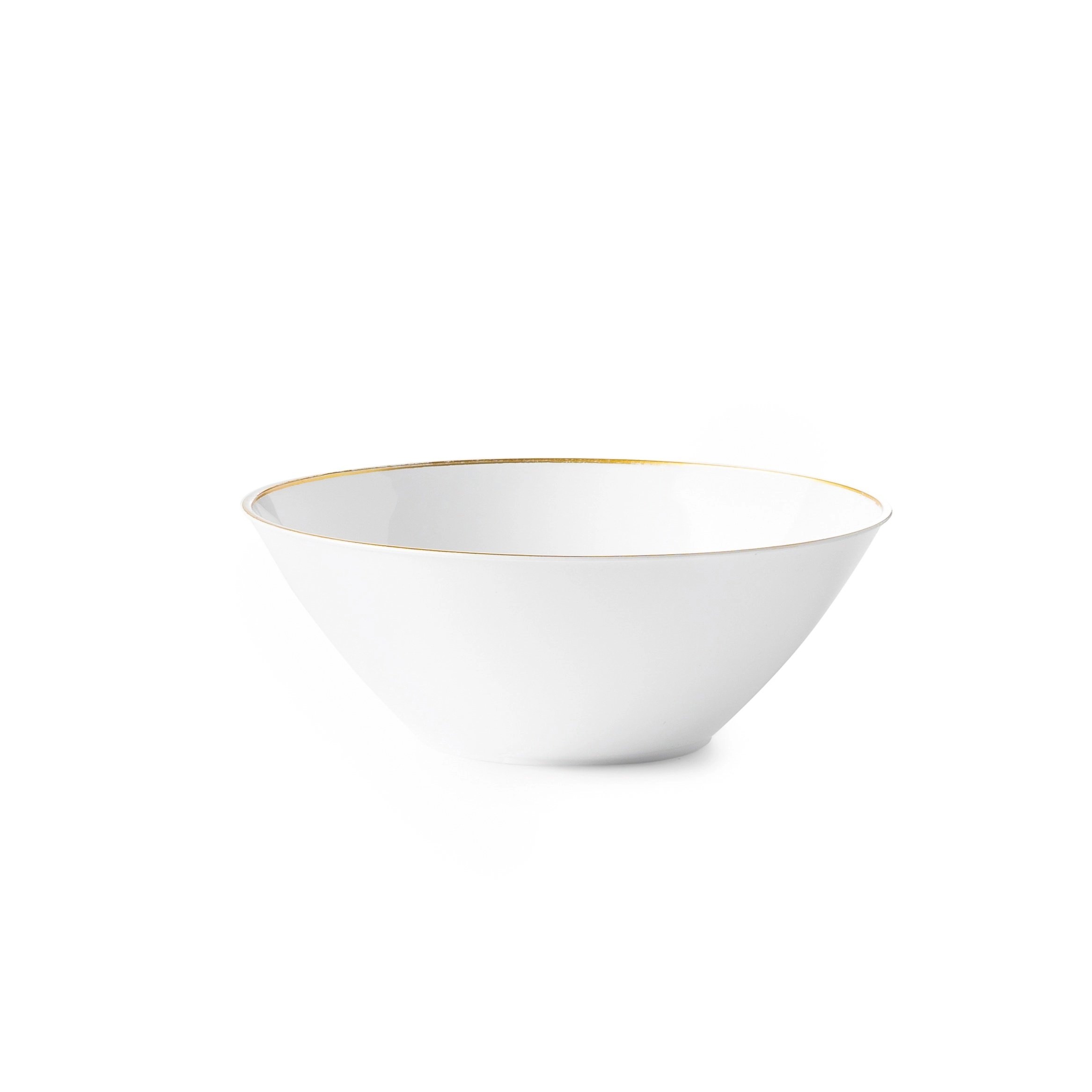 Deluxe Dinnerware Gold Rimmed Bowls