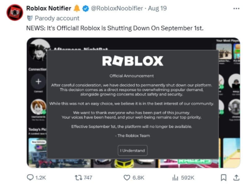 Is Roblox Shutting Down in 2026? [Latest Updates]