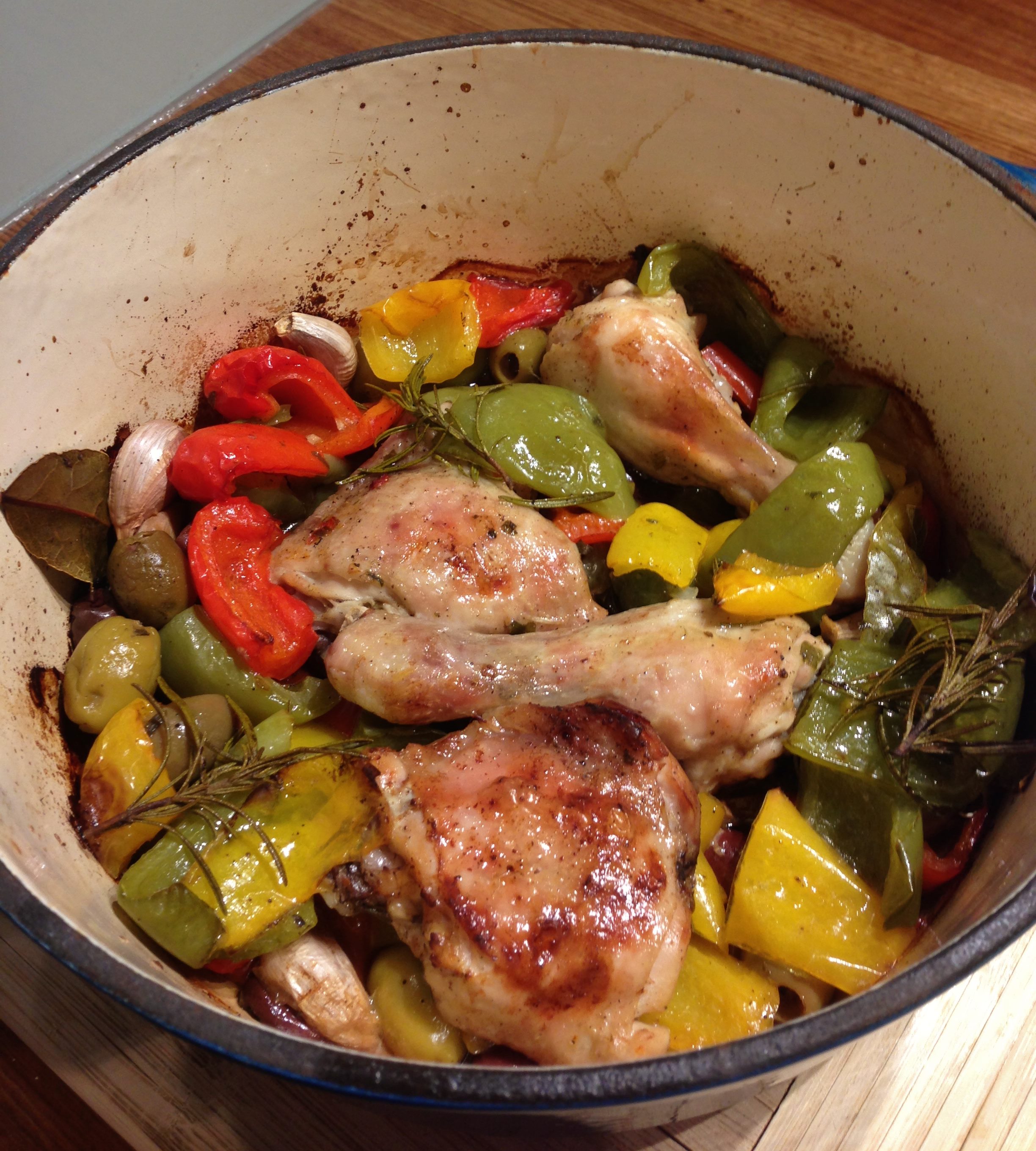Chicken with Peppers (Capsicum)