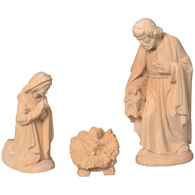heilige Familie Tannen krippe Heilige Familie aus Holz geschnitzt