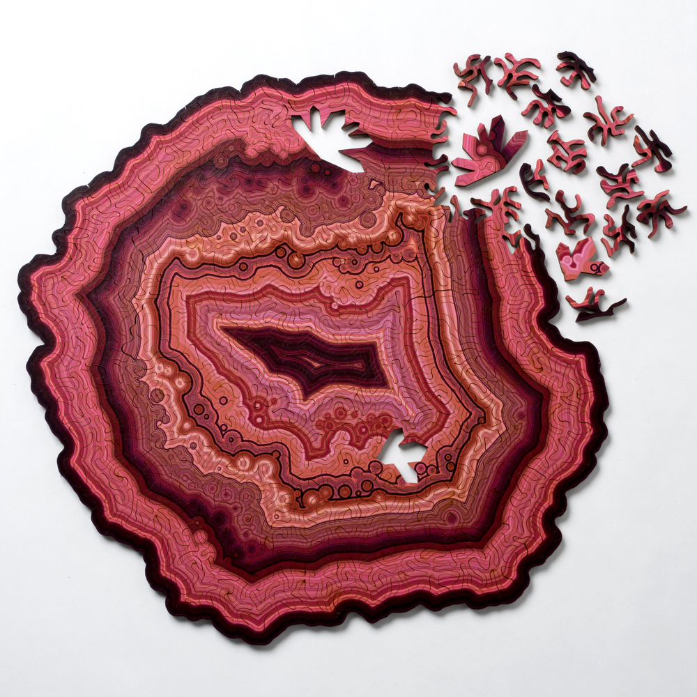 Unique LaserCut Jigsaw Puzzles Based On Geological Forms By Nervous