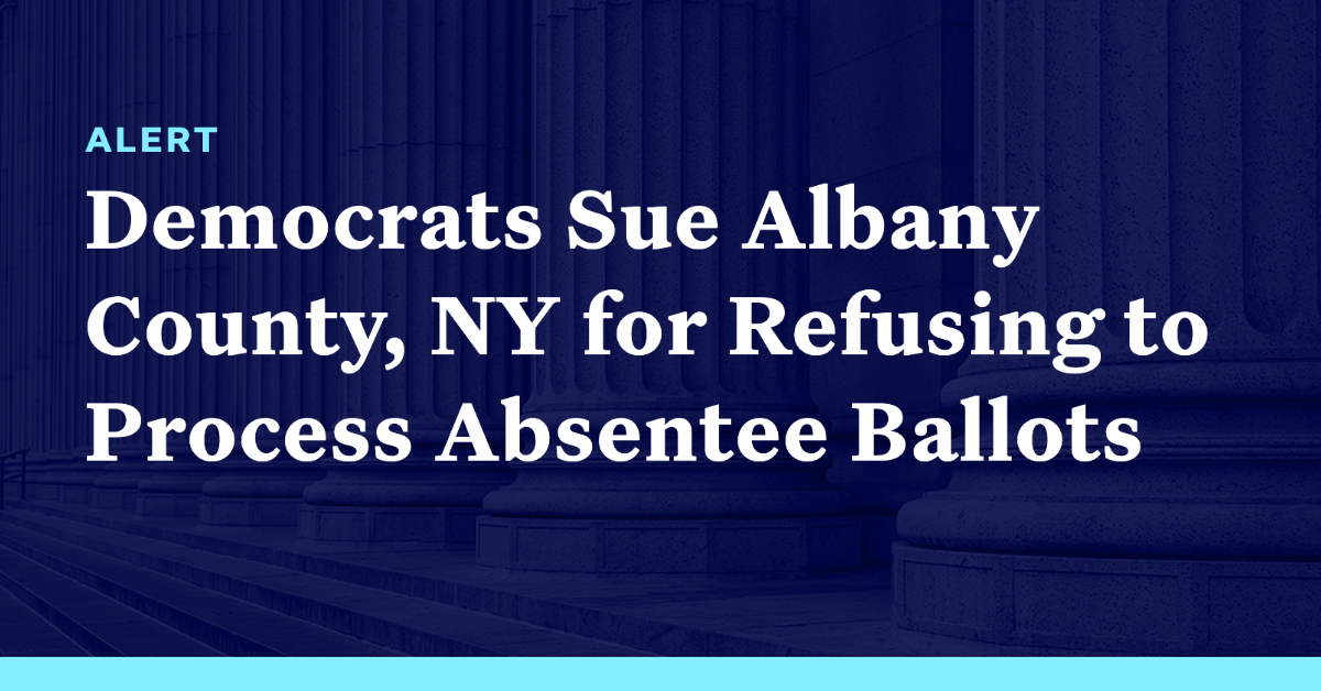 Democracy Alerts Democrats Sue Albany County, New York for Refusing