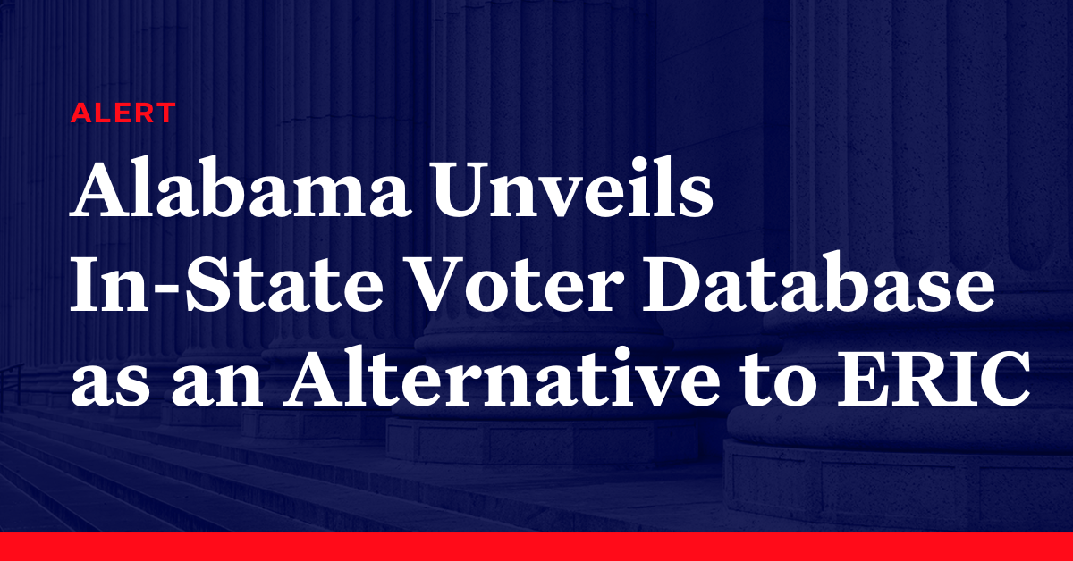 Alabama Unveils InState Voter Database as an Alternative to ERIC