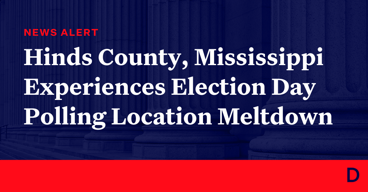 Hinds County, Mississippi Experiences Election Day Polling Location