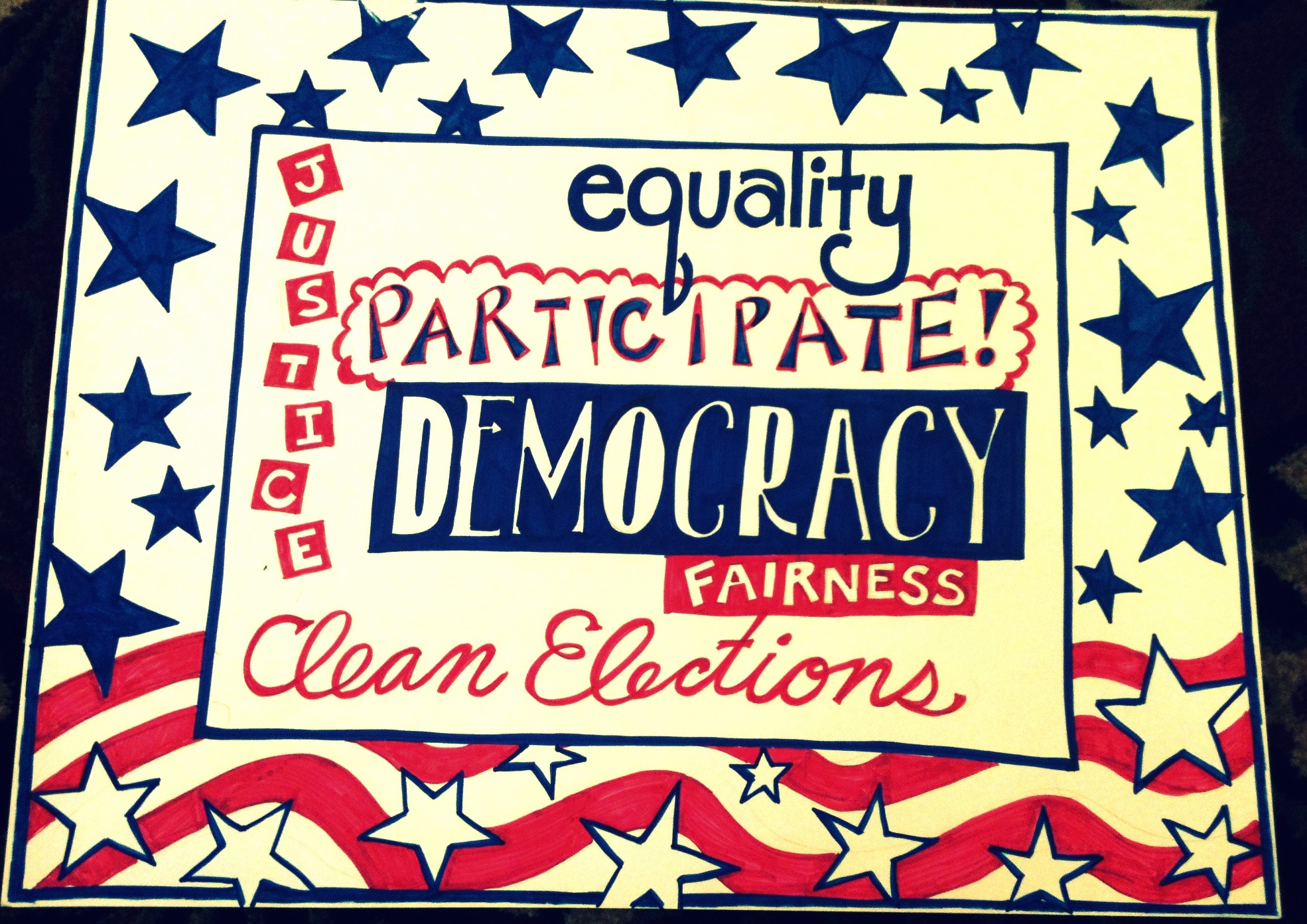 Flyers & Posters & QuarterCards Democracy Matters
