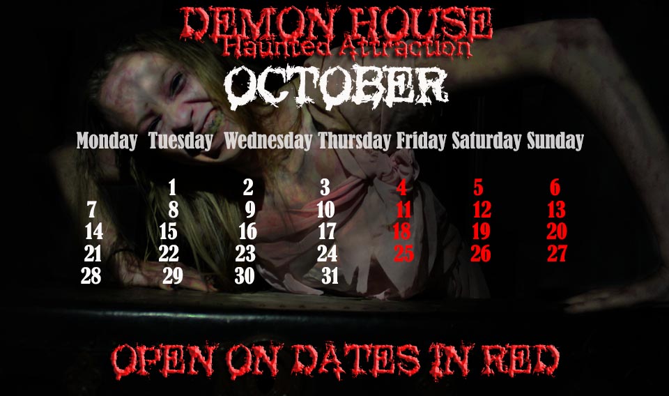 Haunted Houses Schedule Demon House™