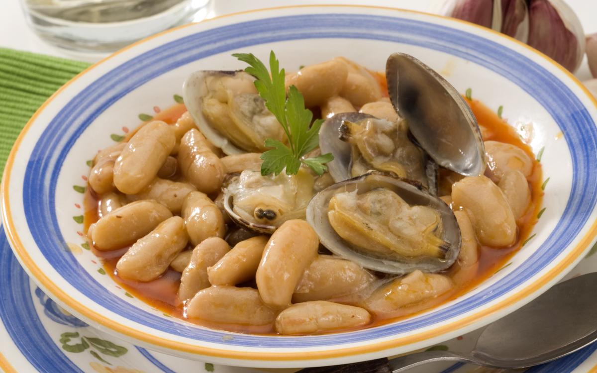 Fabes con almejas paso a paso Recetas DIA
