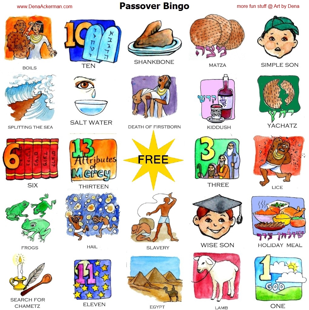 Passover Bingo Printable Files Passover Bingo Printable Files