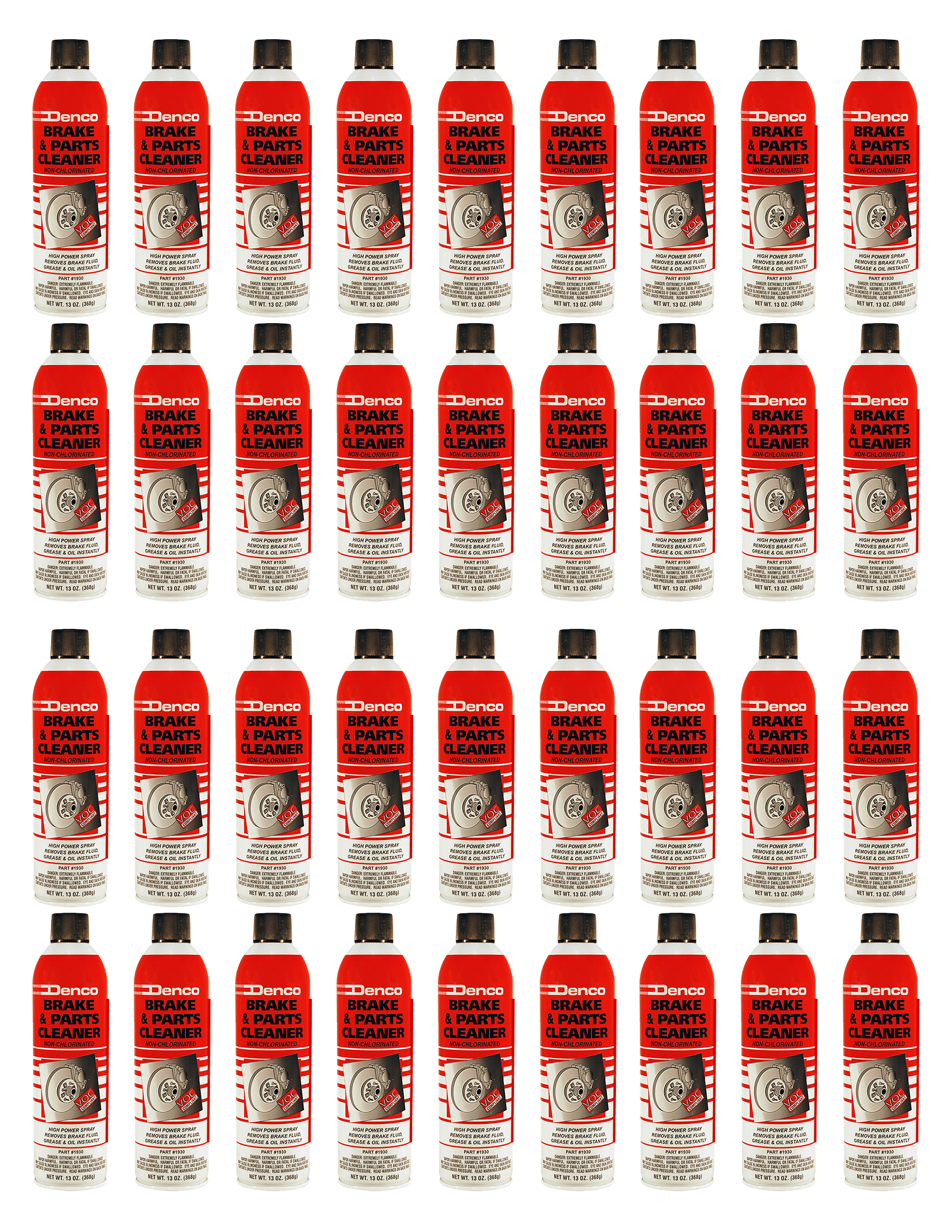 1930 Denco Brake Cleaner NonChlorinated 13 OZ Cans 36 Pack