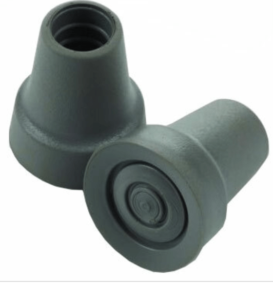 CRUTCH TIPS 1PR GRAY Denman Direct