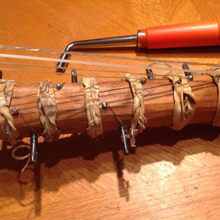 SIMPLE PLAN FOR USING ZITHERPINS AS TUNERS FOR AN AFRICAN KORA
