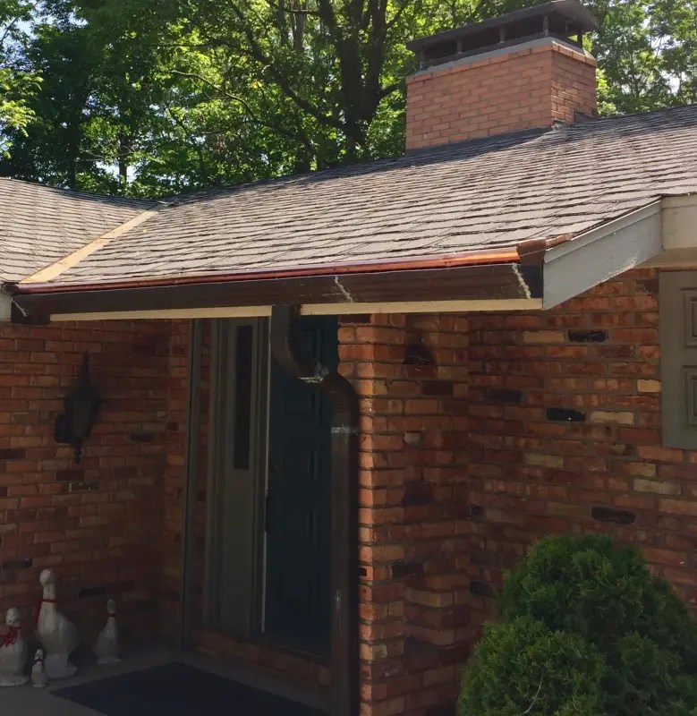 Gutter Topper Copper Dennison Exterior Solutions & Gutter Topper