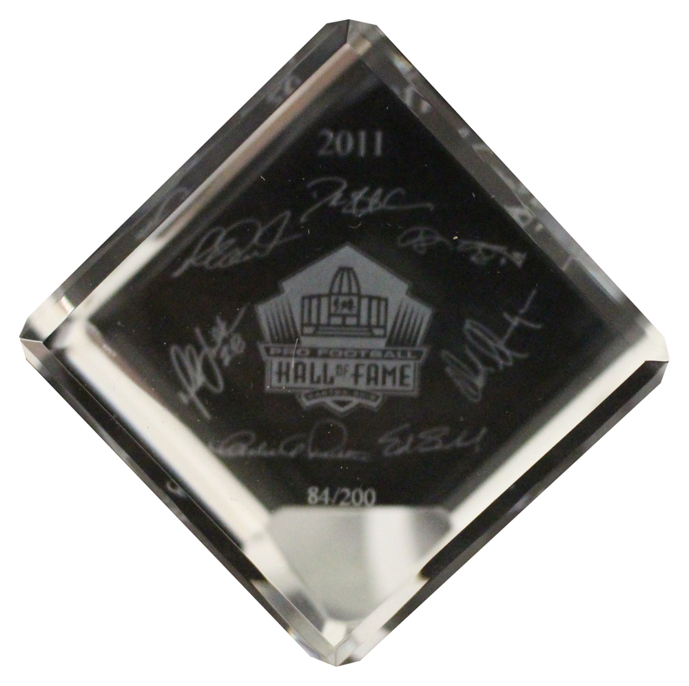 2011 NFL Hall Of Fame Class Waterford Crystal Engraved Center Piece