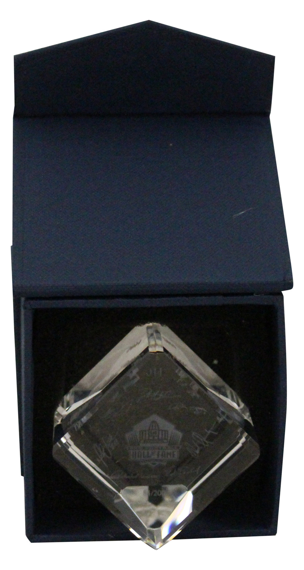 2011 NFL Hall Of Fame Class Waterford Crystal Engraved Center Piece